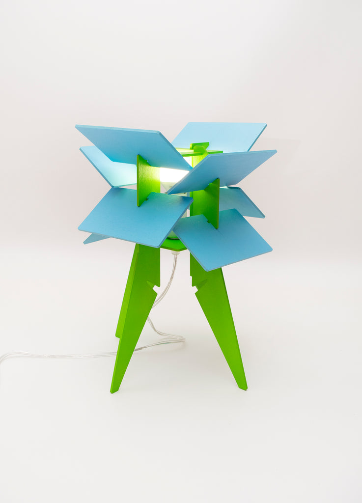 Desk Lamp Blue & Green