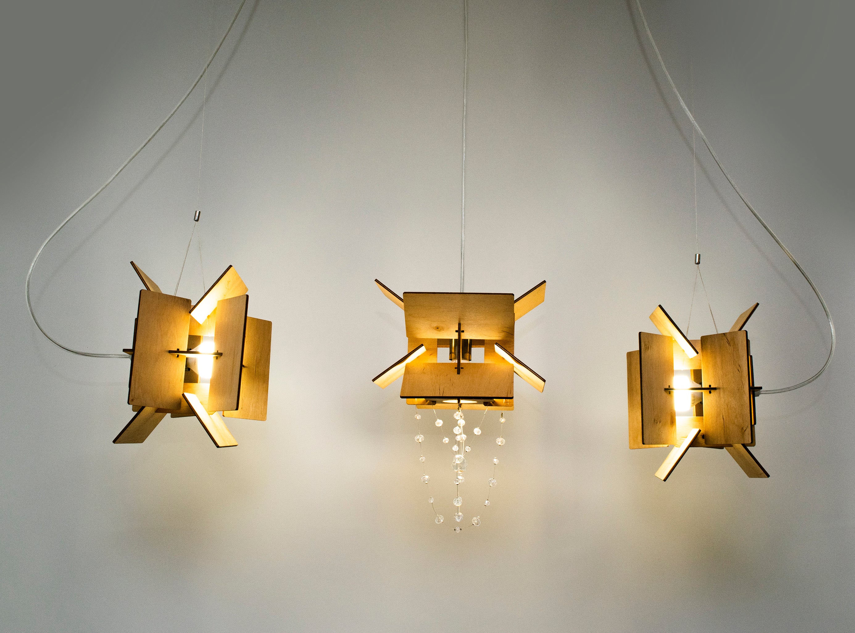 Pendant Lamps with Crystals "Butterfly"