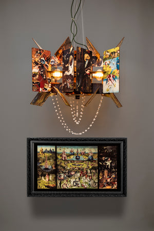 Pendant ART lamp"The Garden of Earthly Delights"